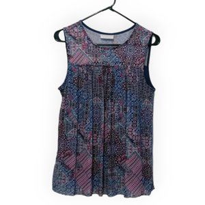 Bobbie Brooks Women’s Boho Style Sheer Tank Top Size Small